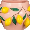 Mica Decorations bloempot Melika roze / geel D 29 H 29 cm