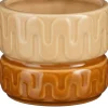 Mica Decorations bloempot Nancy bruin D 11 H 9 cm
