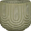 Mica Decorations bloempot Nila groen D 18 H 16 cm