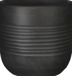 Mica Decorations bloempot Nora grijs D 17 H 18 cm