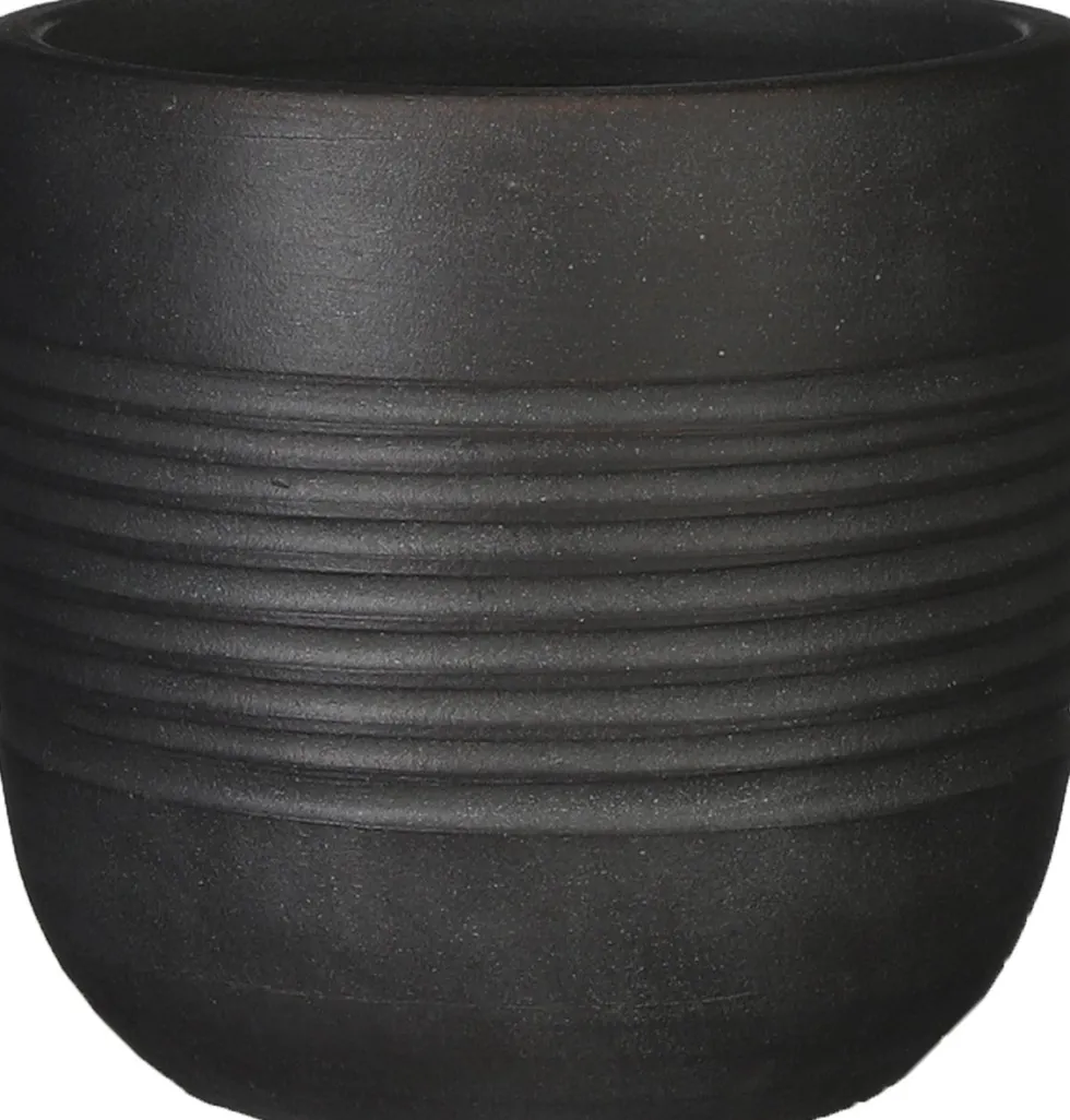 Mica Decorations bloempot Nora grijs D 17 H 18 cm