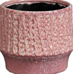 Mica Decorations bloempot op voet Lanny roze D 13 H 11 cm