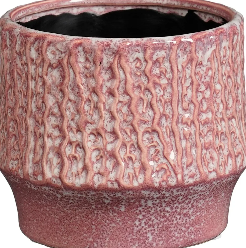 Mica Decorations bloempot op voet Lanny roze D 13 H 11 cm
