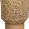 Mica Decorations bloempot op voet Bruce bruin D 26,5 H 30 cm