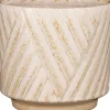 Mica Decorations bloempot op voet Levi crème D 8,5 H 7,5 cm