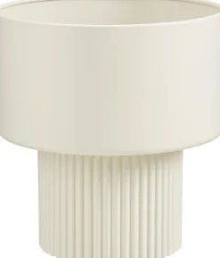 Mica Decorations bloempot op voet Lux wit D 31,5 H 33 cm