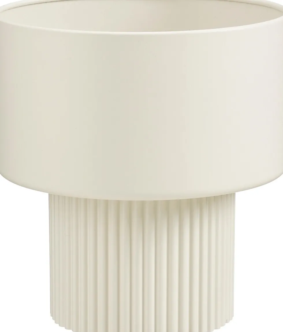Mica Decorations bloempot op voet Lux wit D 31,5 H 33 cm