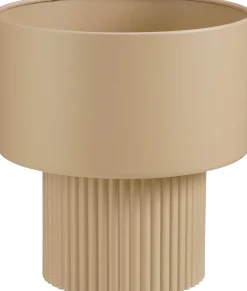 Mica Decorations bloempot op voet Lux bruin D 31,5 H 33 cm