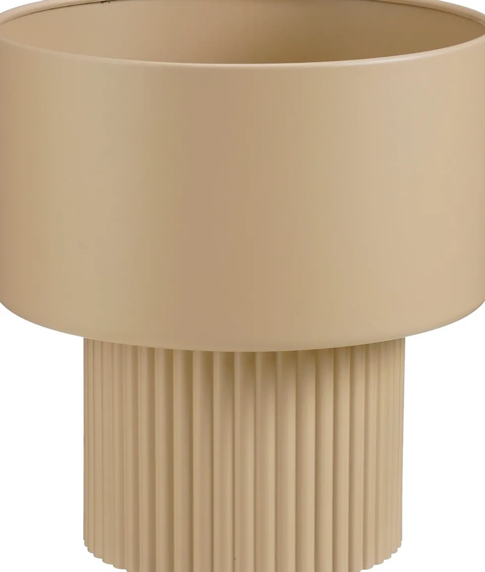 Mica Decorations bloempot op voet Lux bruin D 31,5 H 33 cm