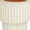 Mica Decorations bloempot op voet Sorrento crème D 23 H 22,5 cm