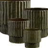 Mica Decorations bloempot op voet Sorrento groen D 23 H 22,5 cm