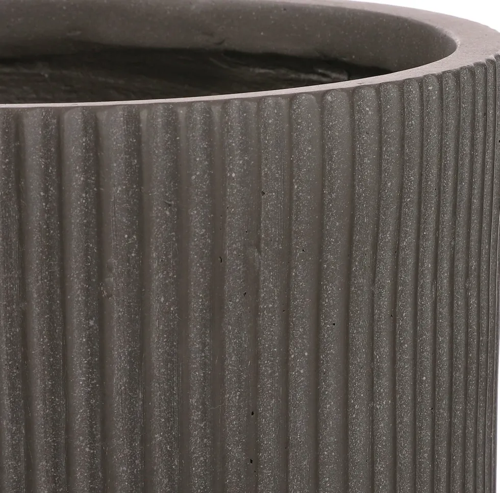 Mica Decorations bloempot op poten Nuovo bruin D 24 H 35 cm