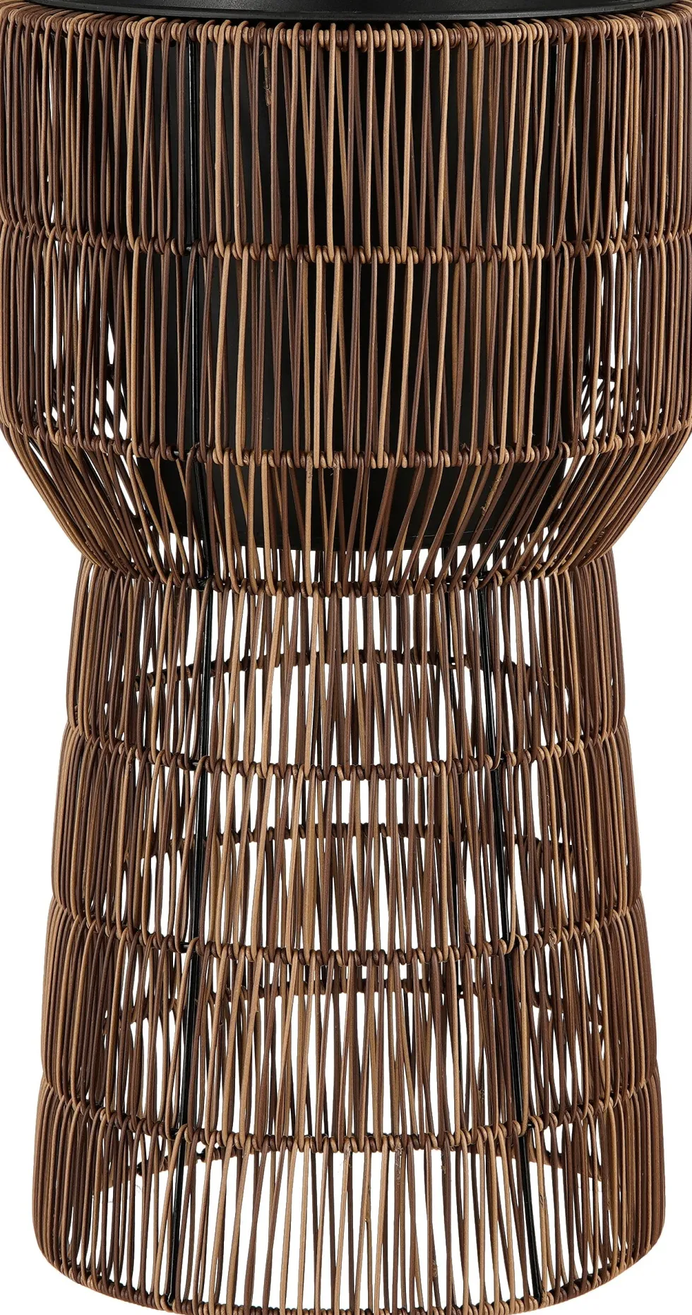 Mica Decorations bloempot op voet Peta bruin D 36 H 65 cm