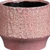 Mica Decorations bloempot op voet Lanny roze D 15,5 H 13 cm