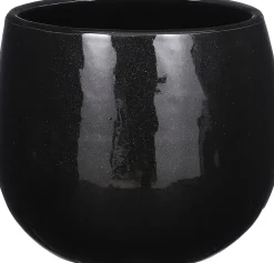 Mica Decorations bloempot Pablo zwart D 16 H 14 cm