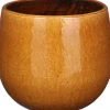 Mica Decorations bloempot Pablo geel D 16 H 14 cm