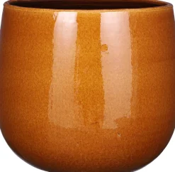 Mica Decorations bloempot Pablo geel D 29 H 25 cm