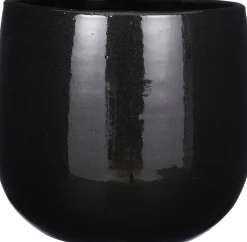Mica Decorations bloempot Pablo zwart D 29 H 25 cm