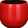 Mica Decorations bloempot Pablo rood D 16 H 14 cm
