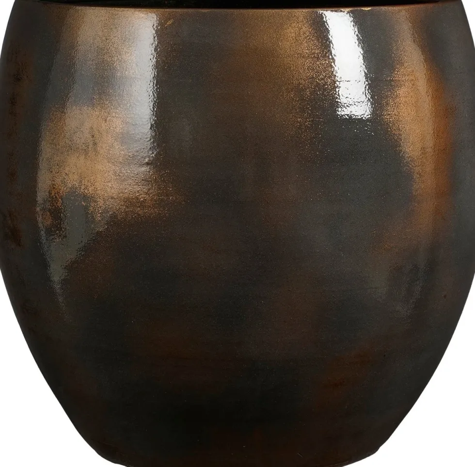 Mica Decorations bloempot Pescara brons D 48 H 44 cm