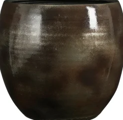 Mica Decorations bloempot Pescara zilver D 48 H 44 cm