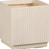 Mica Decorations bloempot Quito beige 19 x 19 x 19 cm