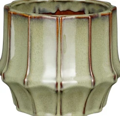 Mica Decorations bloempot Sanna groen D 19 H 15,5 cm