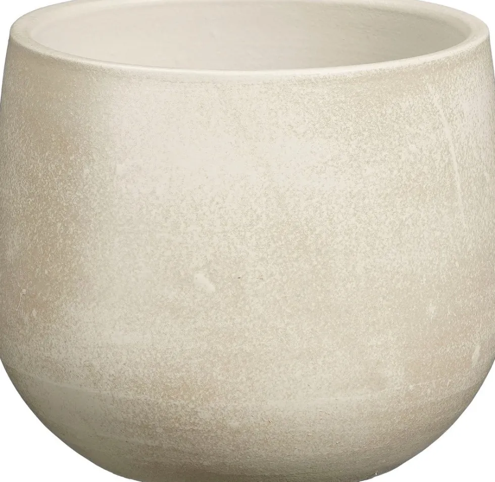 Mica Decorations bloempot Sevilla crème D 17 H 15 cm