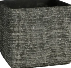 Mica Decorations bloempot Siri grijs 21,5 x 21,5 x 20,5 cm