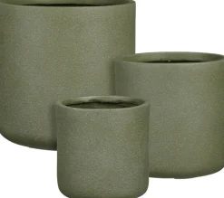 Mica Decorations bloempot Siesta groen D 37 H 37 cm