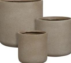 Mica Decorations bloempot Siesta taupe D 37 H 37 cm