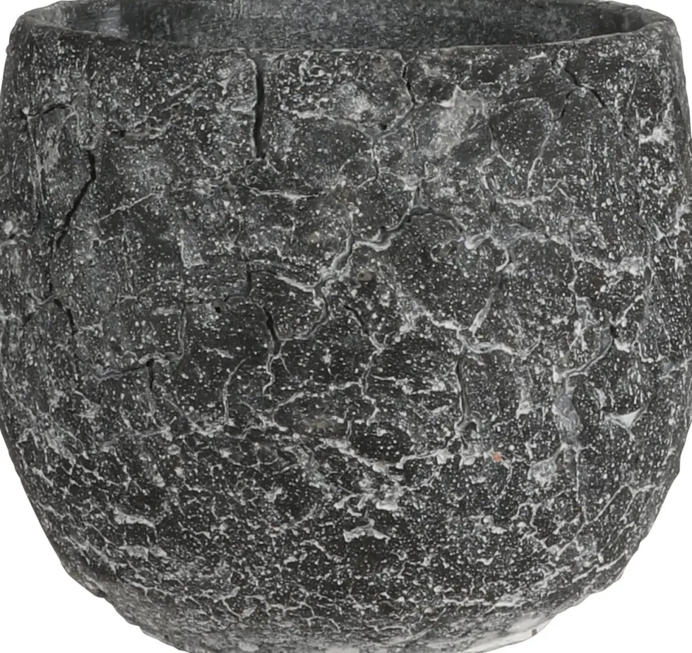 Mica Decorations bloempot Thomas grijs D 15 H 12,5 cm