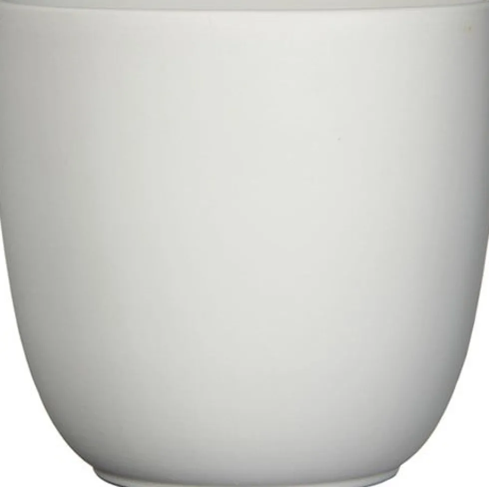 Mica Decorations bloempot Tusca wit mat D 12 H 11 cm