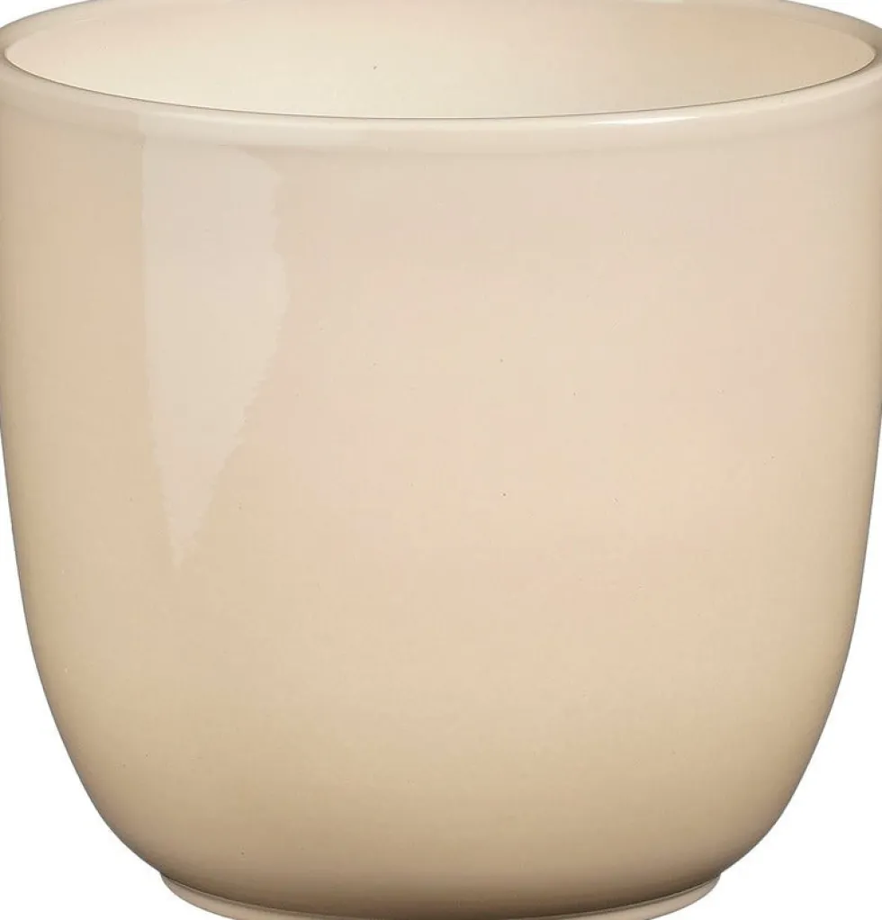 Mica Decorations bloempot Tusca beige D 14,5 H 14 cm