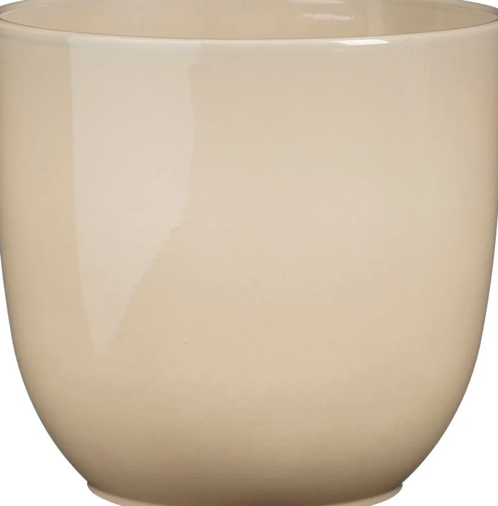 Mica Decorations bloempot Tusca beige D 19,5 H 18,5 cm