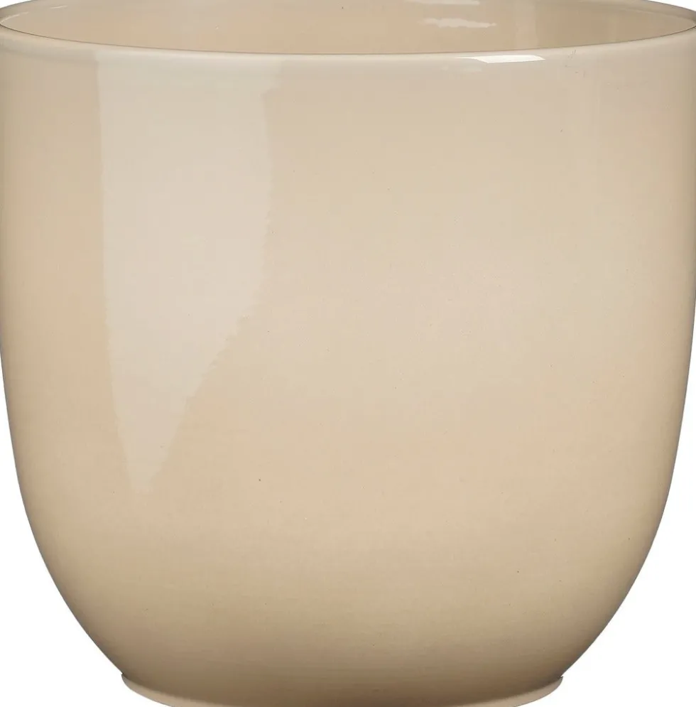 Mica Decorations bloempot Tusca beige D 22,5 H 20 cm