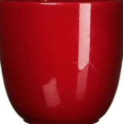 Mica Decorations bloempot Tusca rood D 17 H 16 cm