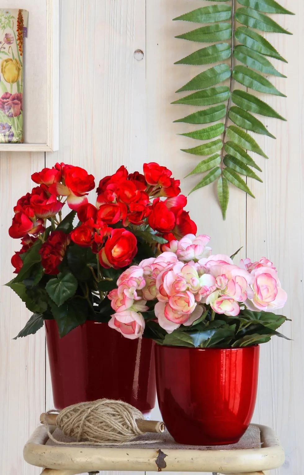 Mica Decorations bloempot Tusca rood D 17 H 16 cm