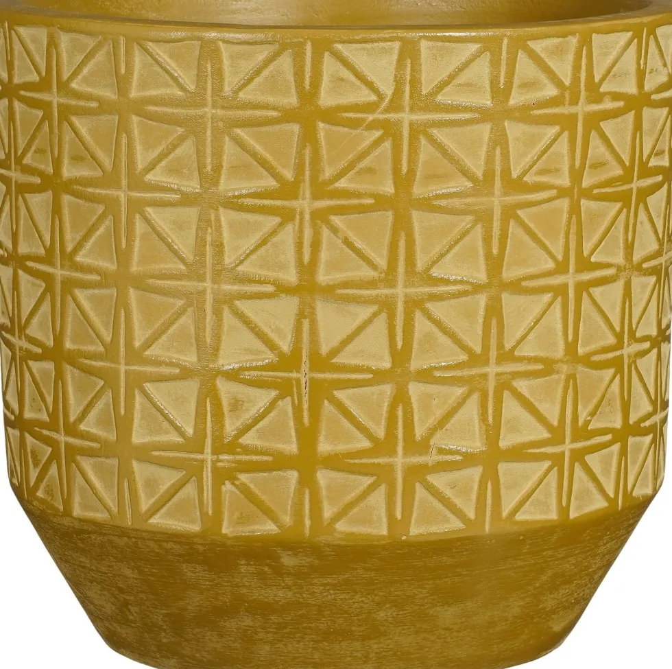 Mica Decorations bloempot Valley groen D 25 H 24 cm