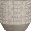 Mica Decorations bloempot Valley grijs D 37 H 36 cm