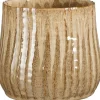 Mica Decorations bloempot Vida bruin D 15,5 H 14 cm
