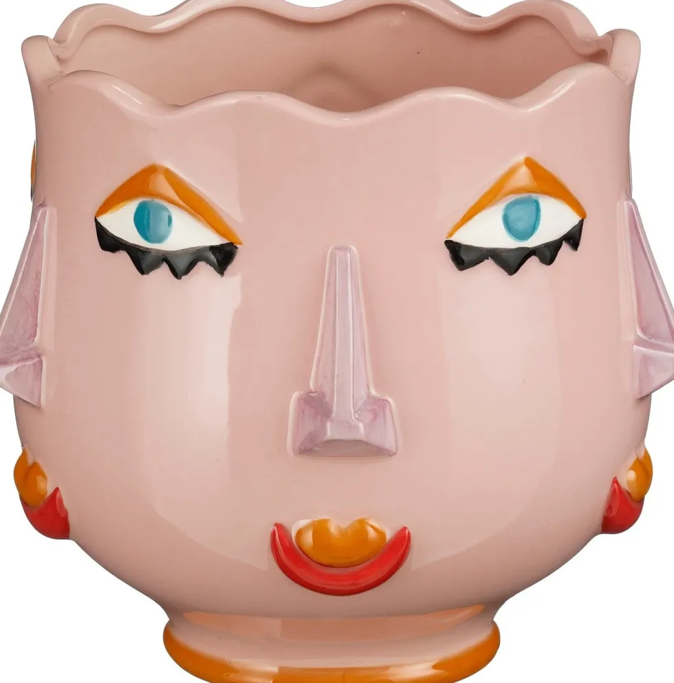 Mica Decorations bloempot Zola roze D 19 H 17 cm