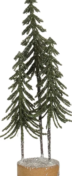 Mica Decorations decoratieboom glitter groen D 9 H 26 cm