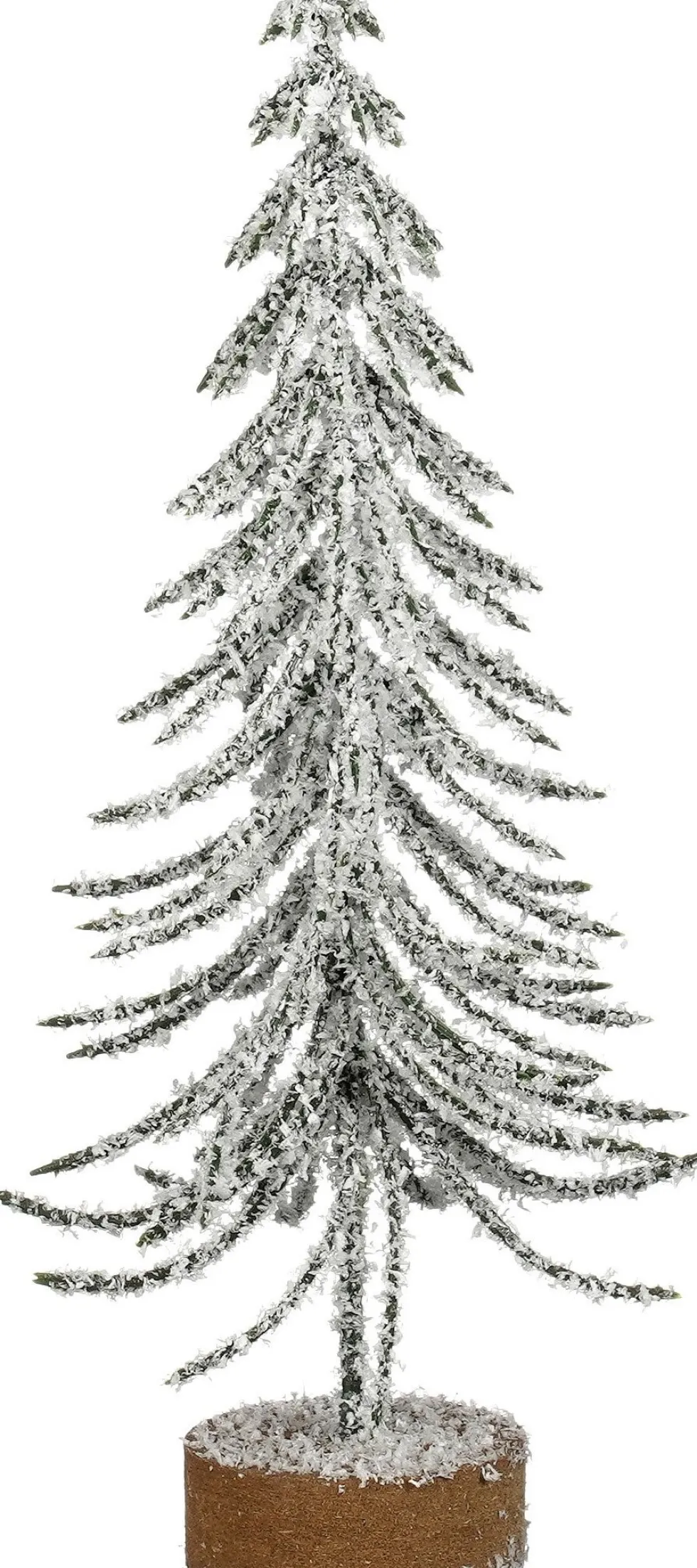 Mica Decorations decoratieboom besneeuwd groen D 7 H 20 cm