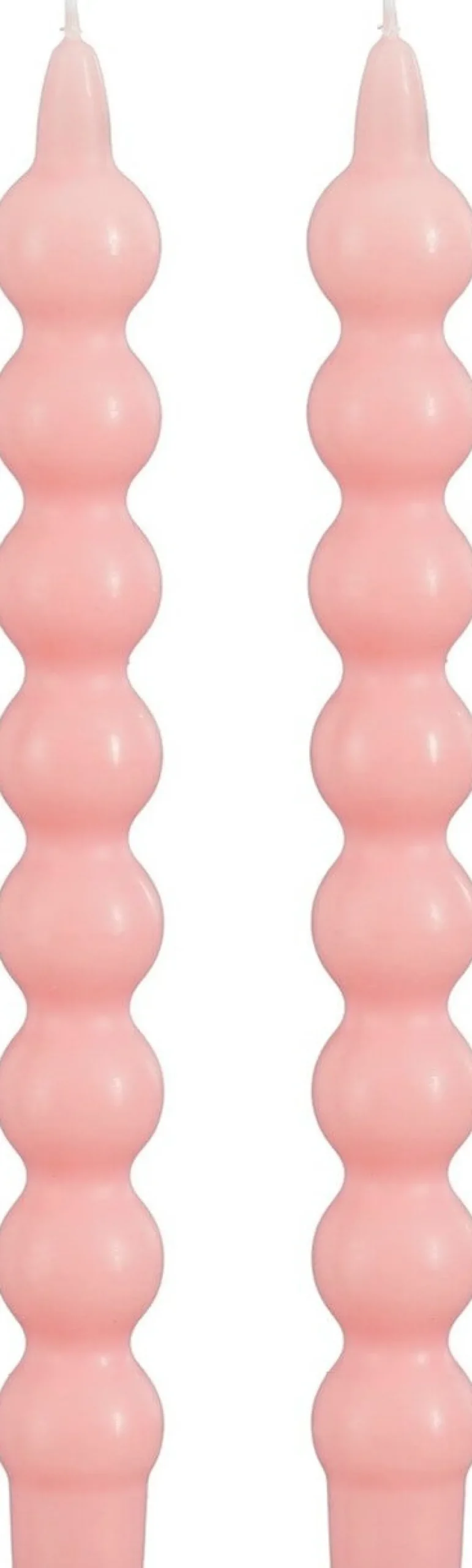 Mica Decorations dinerkaars roze 6 uur D 2,7 H 25 cm 2 stuks