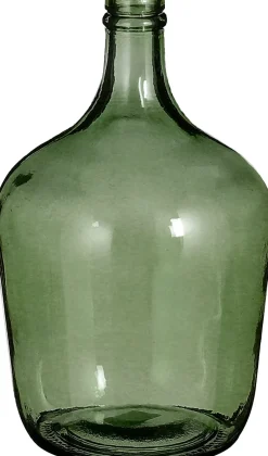 Mica Decorations fles Diego groen D 18 H 30 cm