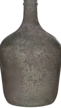 Mica Decorations fles Diego grijs D 18 H 30 cm