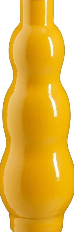 Mica Decorations fles Jackie geel D 23 H 70 cm
