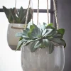 Mica Decorations hangpot Resa D 16,5 H 13,5 lichtgrijs