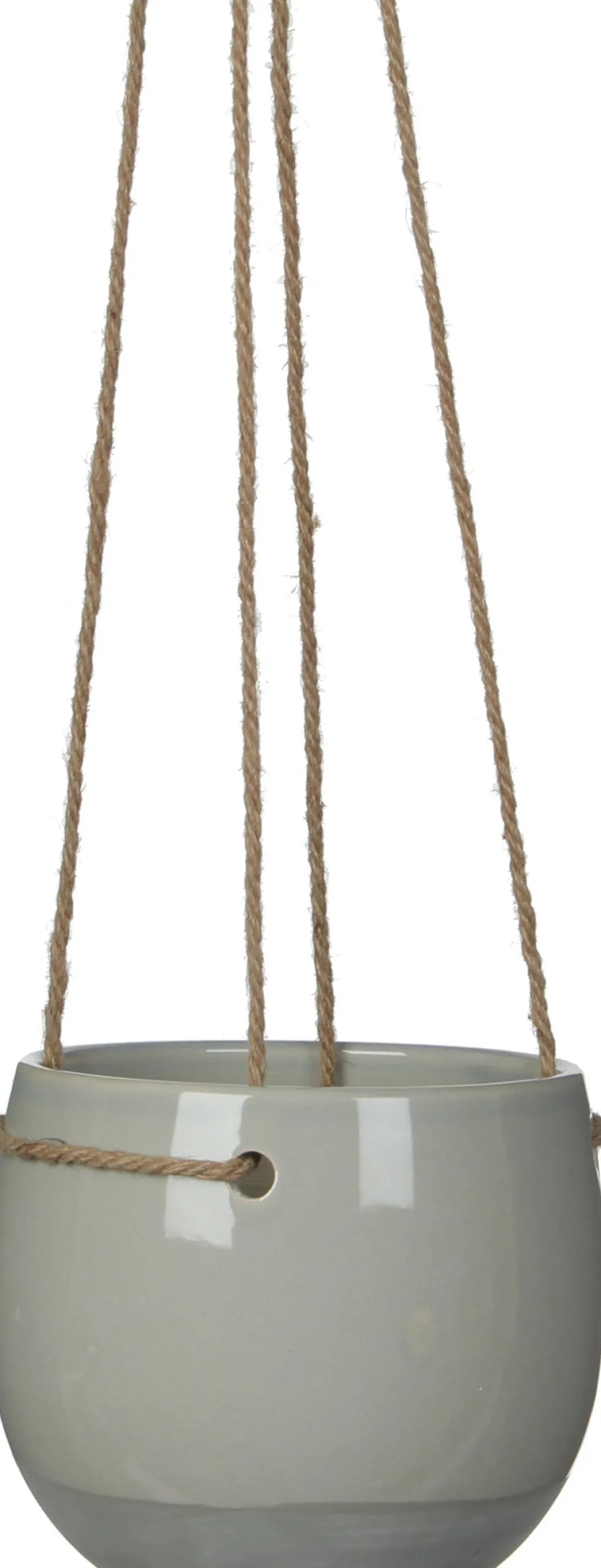 Mica Decorations hangpot Resa D 16,5 H 13,5 lichtgrijs
